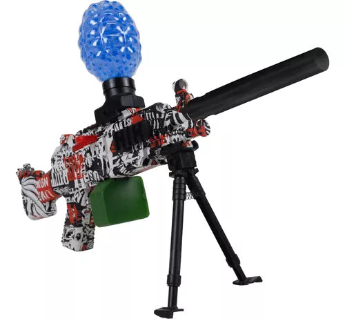 Brinquedo Lançador de Gel Orbeez Rambo + 10.000 unidades de Bolinhas de Gel
