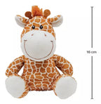 Kit Pelúcia Turminha Safari 3m+ Buba Antialérgico 5 Animais