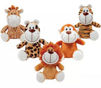 Kit Pelúcia Turminha Safari 3m+ Buba Antialérgico 5 Animais