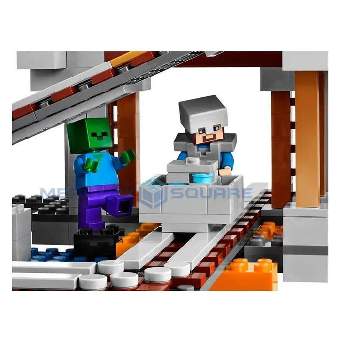 Blocos de Montar Minecraft Mina Sombria 1013 peças