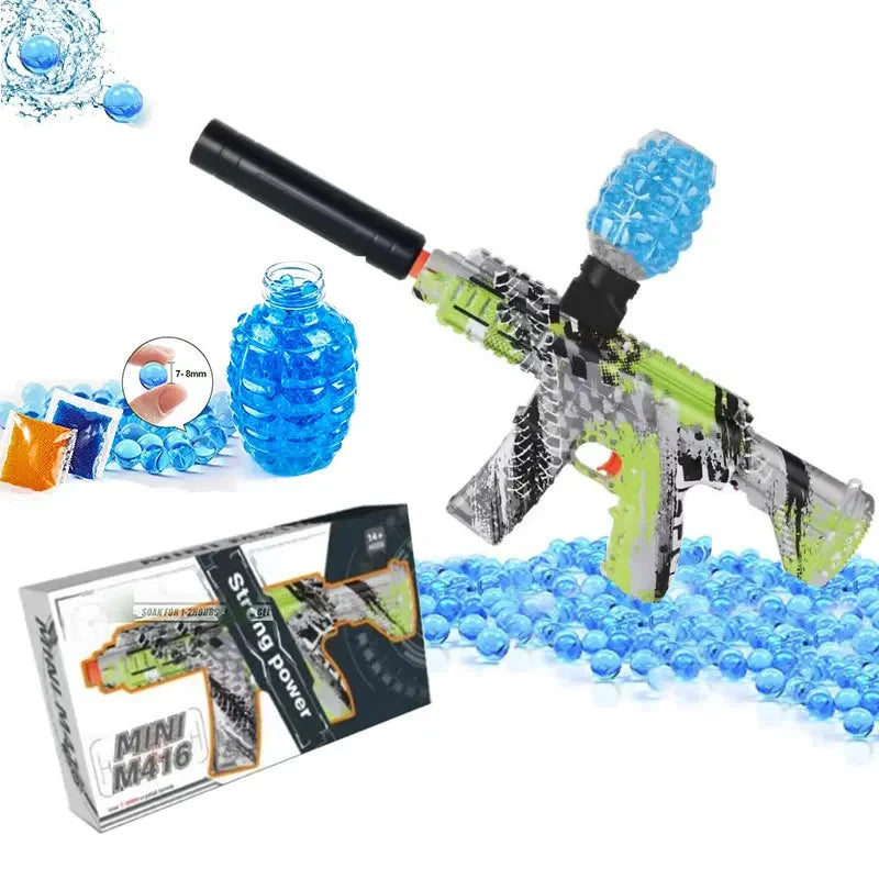 Brinquedo Lançador de Gel Orbeez + 10.000 unidades de Bolinhas de Gel