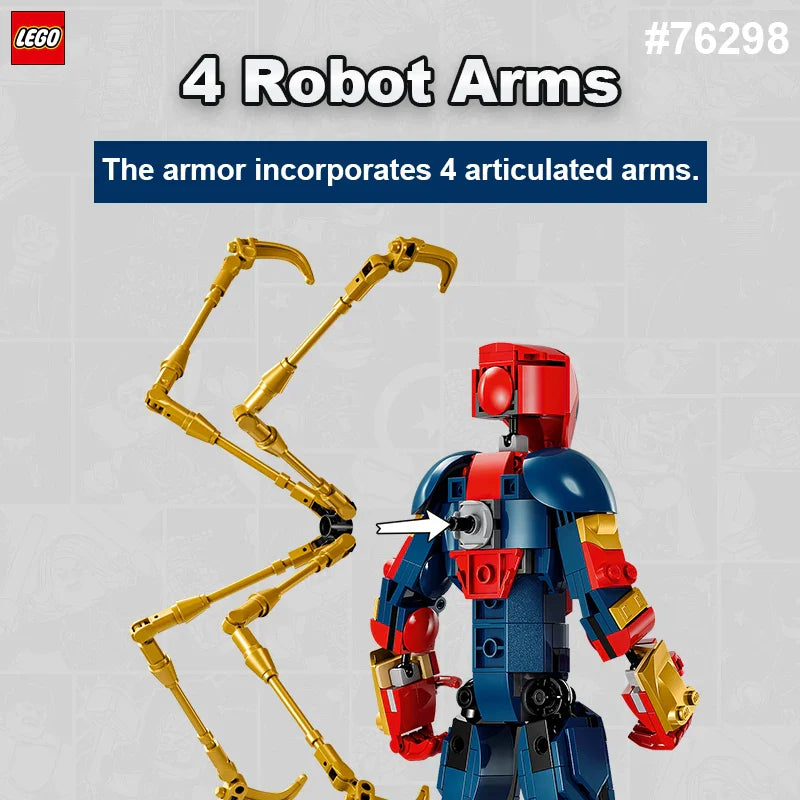 LEGO Marvel Homem-Aranha de Ferro 303 Peças