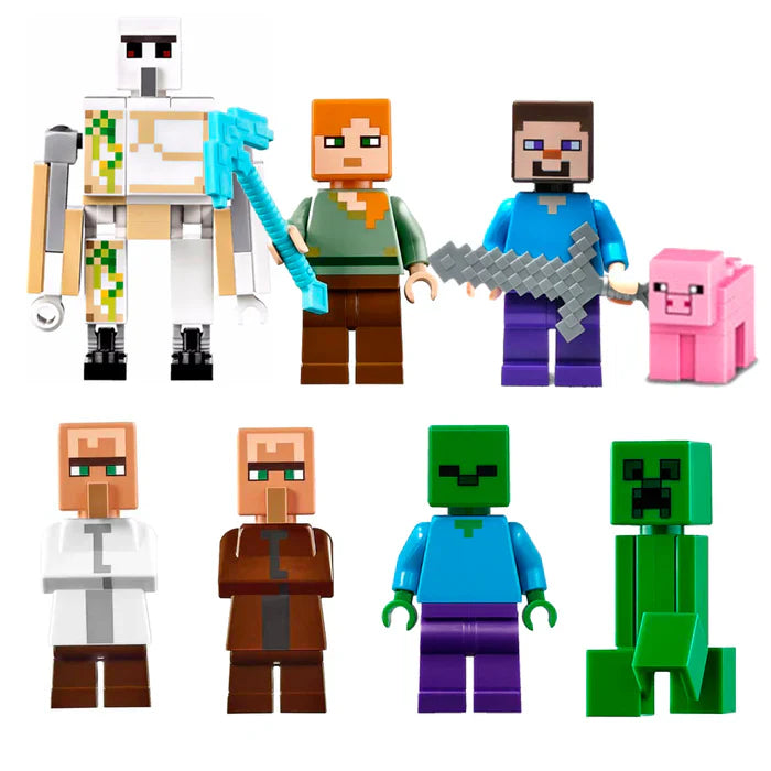 Blocos de Montar Vila Minecraft 838 peças