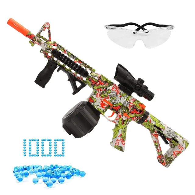 Brinquedo Lançador de Gel Orbeez + 10.000 unidades de Bolinhas de Gel
