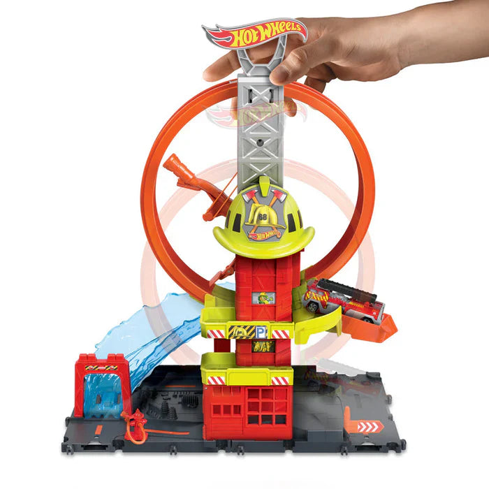 Hot Wheels City Super Loop Corpo de Bombeiros