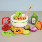 Salada Educativa em Madeira Montessori - Cozinha Educativa