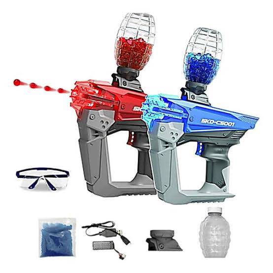 Brinquedo Lançador SKD de Gel Orbeez +  10.000 unidades de Bolinhas de Gel