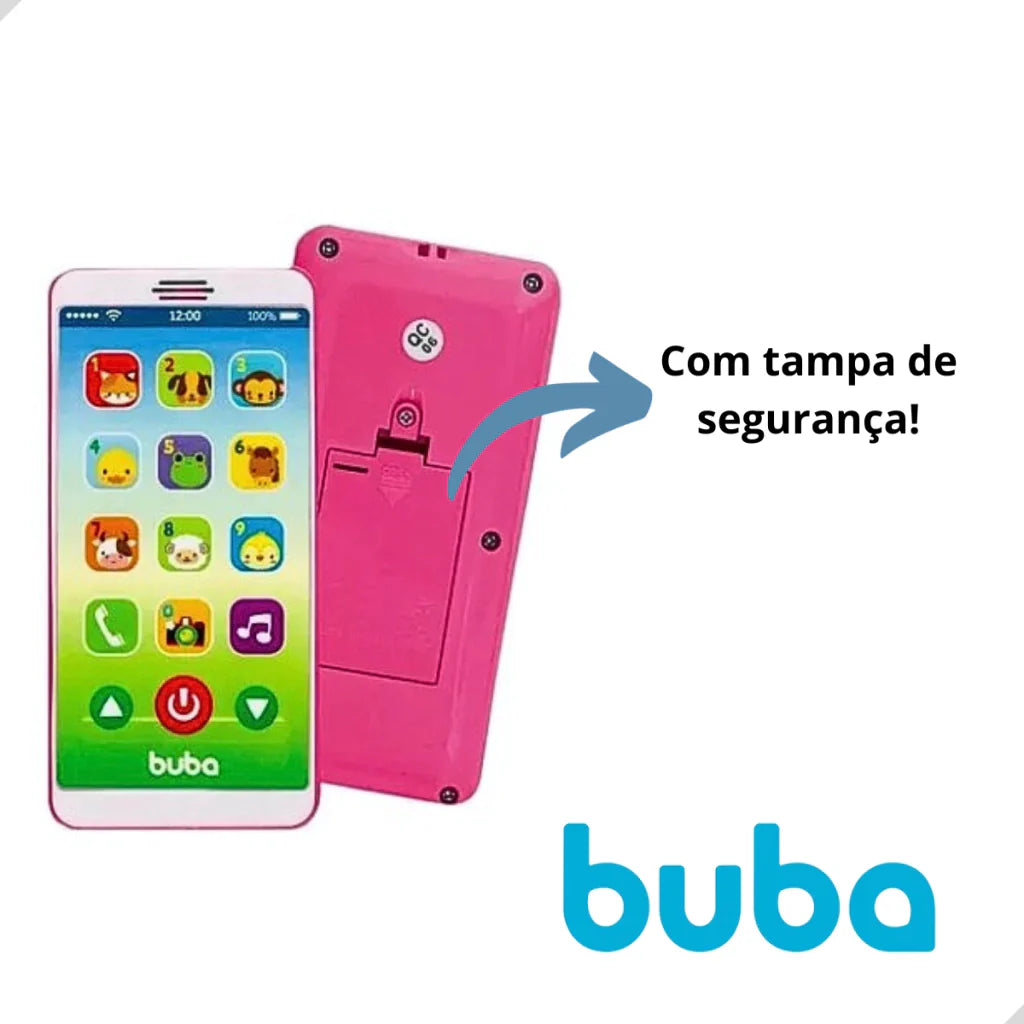 Baby Phone Celular Telefone Brinquedo Musical Educativo Buba