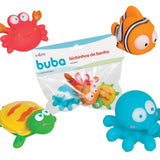 Brinquedo de Banho do Bebê Esguicham Água 4unds Oceano Buba