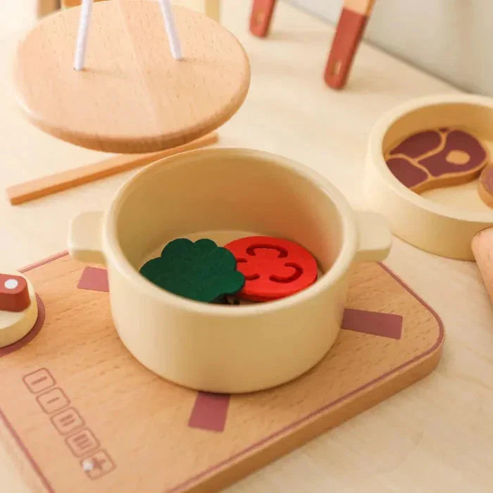 Kit Cozinha em Madeira Montessori