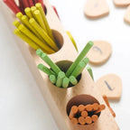 Brinquedo Matemático Montessori Varas e Formas para Aprendizagem Precoce