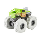 Hot Wheels Monster Trucks Veículo de Brinquedo 1:43 Pneus Para Todo Terreno Bone Shaker Flaming Skull