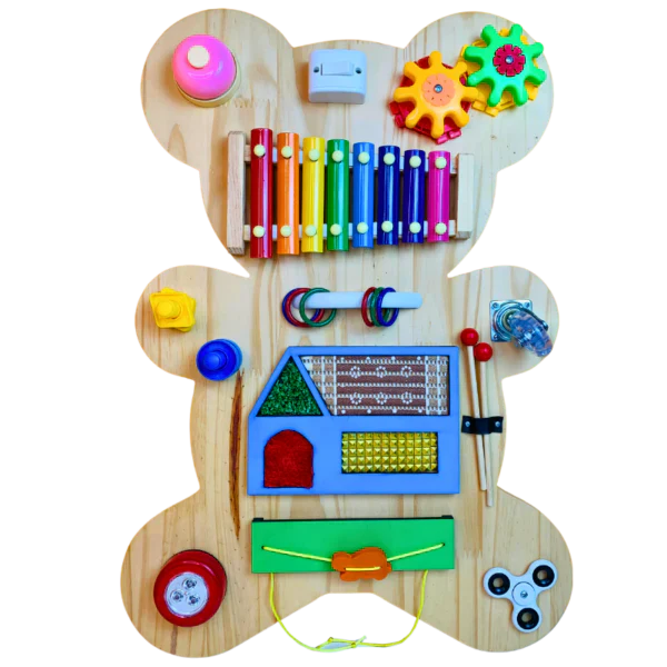 Painel Sensorial Monessori formato Urso