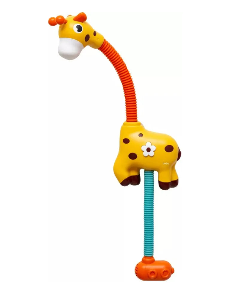 Chuveirinho Intantil Hora Banho Bebê Girafa Com Ventosa Buba