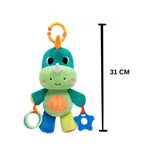 Dino Treme Treme Mordedor Chocalho Bebes Pelúcia Macio - Buba