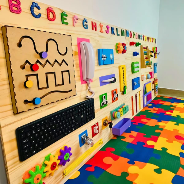 Painel Gigante de Atividade Educativas 200x80cm Modelo Retangular