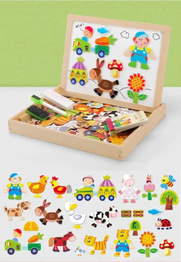 Caixa Multifuncional com Peças Magnéticas Montessori