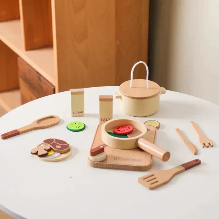 Kit Cozinha em Madeira Montessori