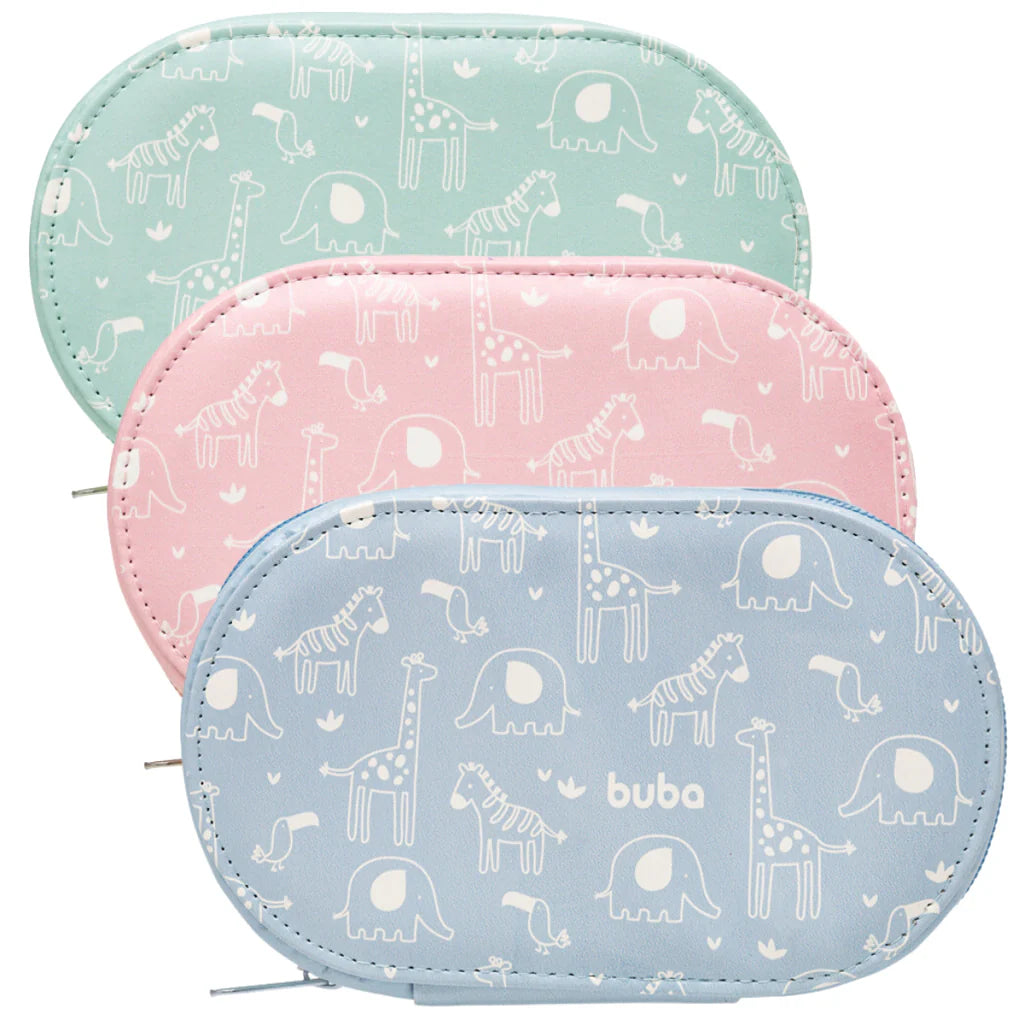 Kit Manicure Cuidados e Higiene Cabelos e Unhas Com Estojo - Buba