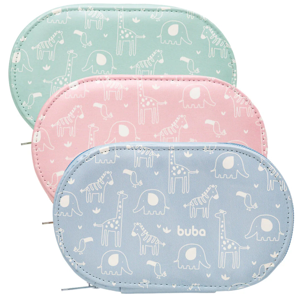 Kit Manicure Cuidados e Higiene Cabelos e Unhas Com Estojo - Buba