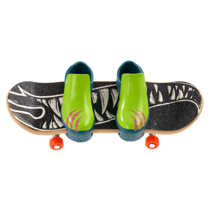 Hot Wheels Skate de Dedo Brinquedo Skateboard WICKED INTRUDER™ com Tênis