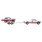 Hot Wheels Collector Veículo de Brinquedo Caminhão de transporte Fleet Flyer e Sauber Mercedes C9