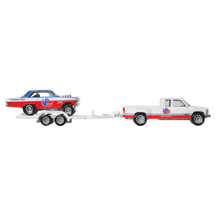 Hot Wheels Collector Veículo de Brinquedo Caminhão de transporte Fleet Flyer e Sauber Mercedes C9
