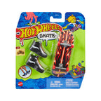 Hot Wheels Skate de Dedo Brinquedo Skateboard HALL OF FLAME™ com Tênis