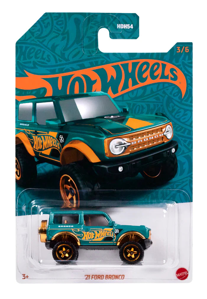 Hot Wheels Diecast Veículo de Brinquedo 21 Ford Bronco