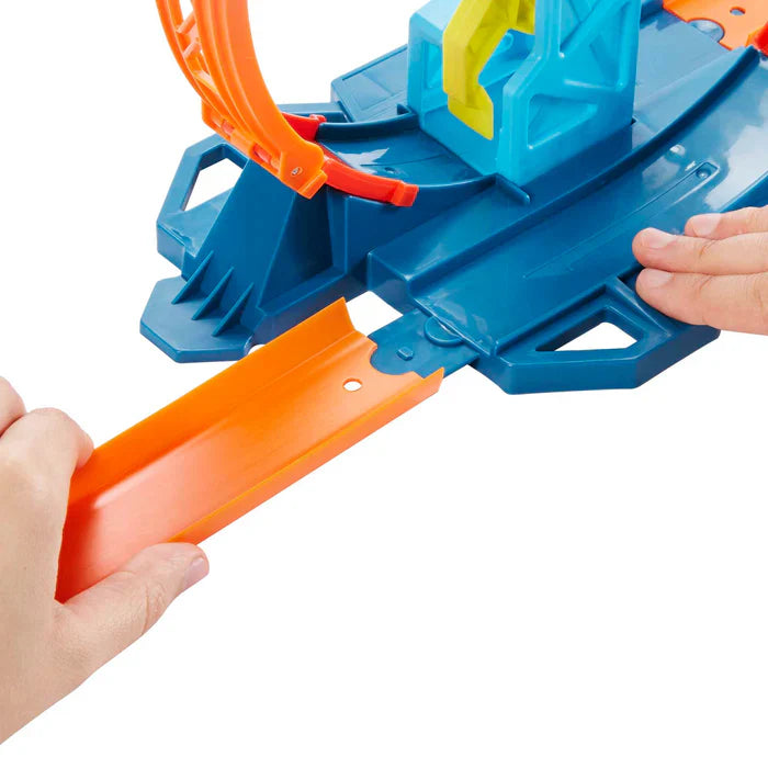 Hot Wheels Track Builder Pista de Brinquedo Pacote de Lançador de Loop
