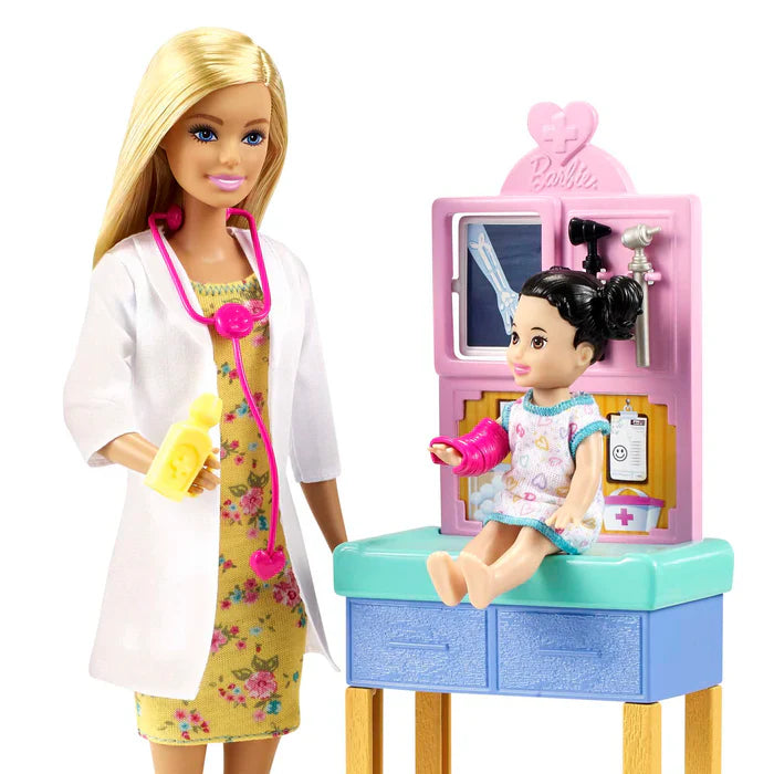 Barbie Profissões, Conjunto Pediatra Loira