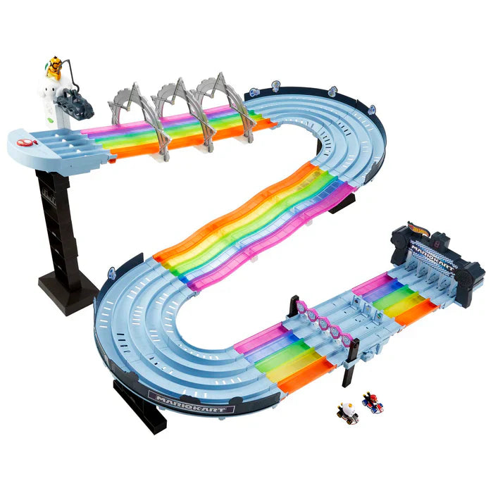 Hot Wheels Mario Kart Pista de Brinquedo Rainbow Road