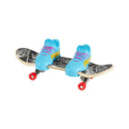 Hot Wheels Skate de Dedo Brinquedo Skateboard SKULLY MAN™ com Tênis