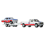 Hot Wheels Collector Veículo de Brinquedo Caminhão de transporte Fleet Flyer e Sauber Mercedes C9