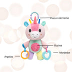 Treme Treme Pelúcia Mordedor Chocalho Bebês Bubazoo Unicórnio Buba