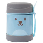 Kit Garrafa Pote Térmico Com Talher Gumy Infantil Inox Buba