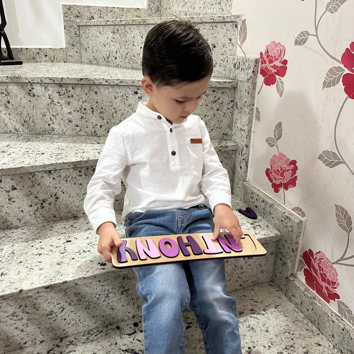 Quebra-cabeça de Encaixe Nome Personalizado