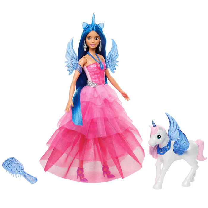 Barbie Um Toque de Mágica Edição Safira Especial 65º Aniversário da Barbie com Cabelo Azul