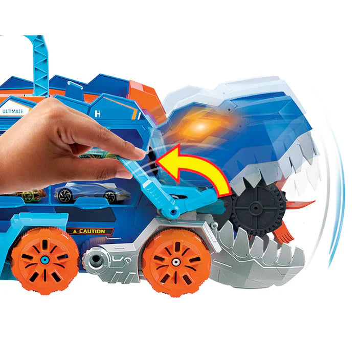 Hot Wheels City Pista de Brinquedo Super Reboque de T-Rex