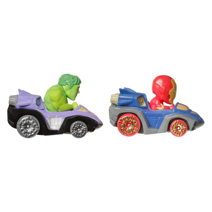 Hot Wheels RacerVerse Veículo de Brinquedo Iron Man e Hulk