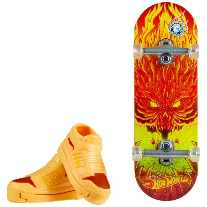 Hot Wheels Skate de Dedo Brinquedo Skateboard SMOKIN’ RIDE™ com Tênis