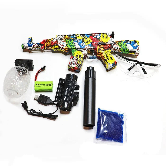 Brinquedo Lançador de Gel Orbeez Grafitti + 10.000 unidades de Bolinhas de Gel