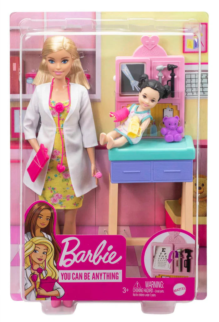 Barbie Profissões, Conjunto Pediatra Loira