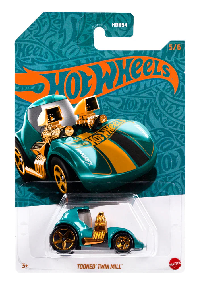 Hot Wheels Diecast Veículo de Brinquedo Tooned Twin Mill