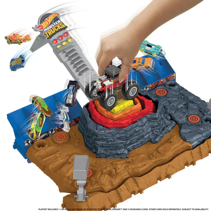 Hot Wheels Monster Trucks - Pista Arena de Demolição do Ferro-Velho
